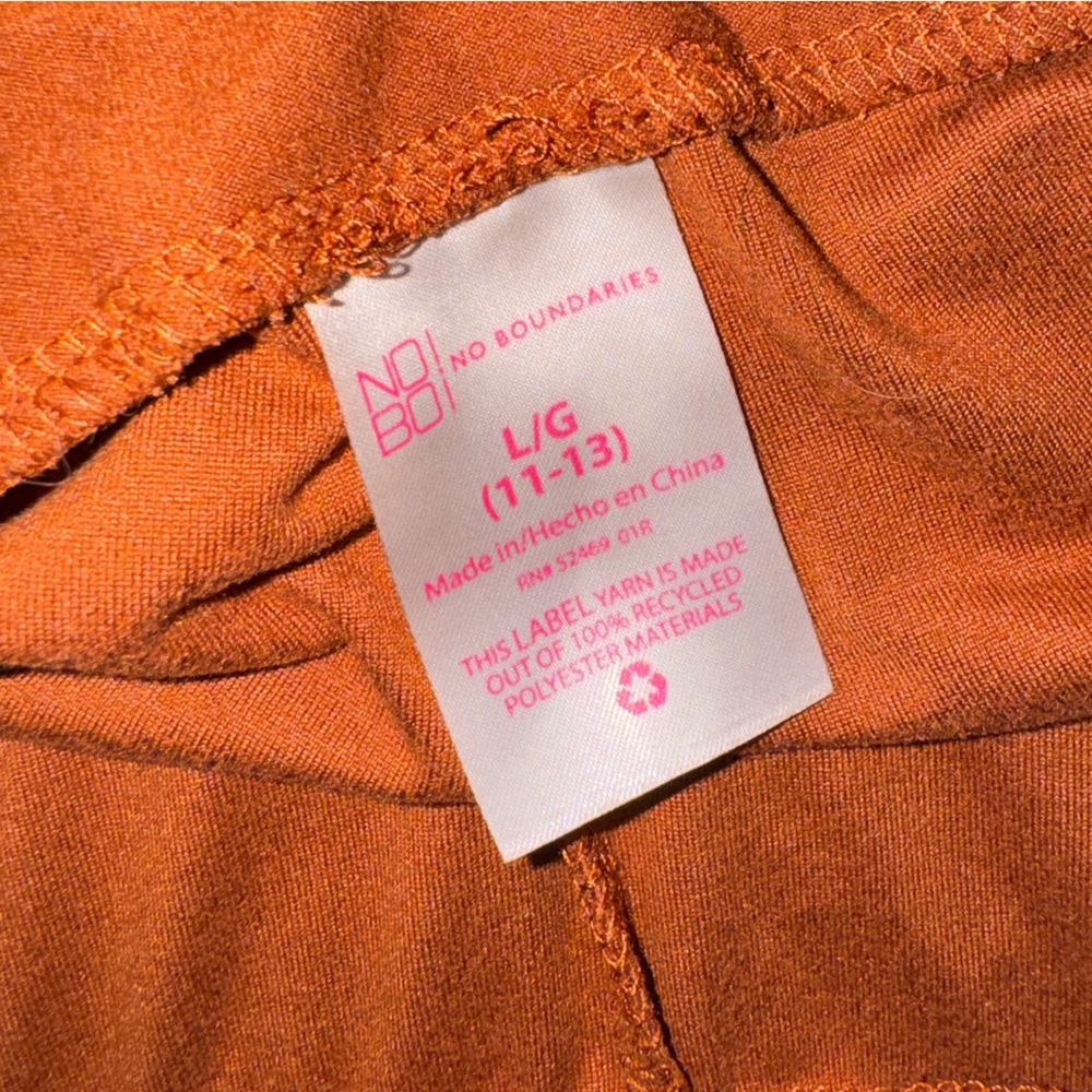 Burnt Orange bell bottom leggings - Picture 3 of 6